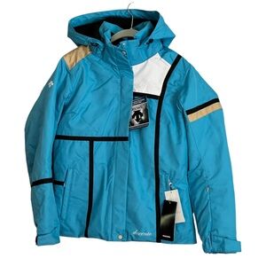 Descente Alexis Ski Insulated Blue  Jacket Size 6